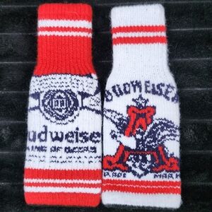 Budweiser Knit Bottle Covers Set Of 2